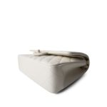 Ivory Caviar Quilted Classic Flap Medium Light Gold Hardware - Image 9