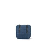 24C Blue Denim Quilted Cosmetic Pouch On Chain LGHW - Image 2