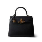 Kelly Sellier 25 Black Epsom Gold Plated Y Stamp - Image 11