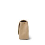 Beige Lambskin Quilted Diana Flap Medium Gold Hardware - Image 2