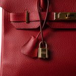 Birkin 30 Rouge Vif Ardennes Gold Plated [D] Stamp - Image 2