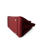 Birkin 25 Rouge Grenat Togo Palladium Plated D Stamp - Image 11