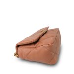 21K Caramel Lambskin Quilted Small 19 Flap Mixed Hardware - Image 11