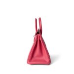 Birkin 25 Rose Lipstick Tadelakt Palladium Plated [R] Stamp - Image 3