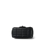 Black Lambskin Quilted Monacoco Mini Square Flap LGHW - Image 5