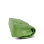 Green Caviar Quilted Classic Flap Small Light Gold Hardware - Image 8