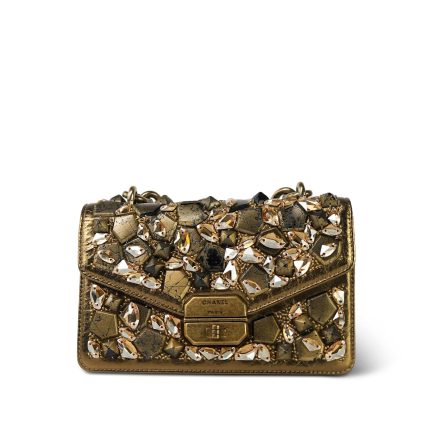 Bronze Métiers d'Art Gem-Encrusted Small Flap Bag