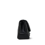 Black Caviar Quilted Square Flap Mini Silver Hardware - Image 4