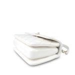 24C White Lambskin Quilted Lacquered Trendy CC Mini Light Gold Hardware - Image 5