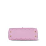 23P Lilac/ Pink Caviar Quilted Small Coco Chain Handle Aged Gold Hardware - Image 7