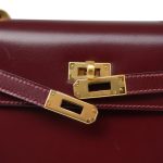Mini Kelly 20 Rouge H Box Calfskin Gold Plated R Circle Stamp - Image 18