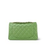 23C Green Caviar Quilted Classic Flap Small LGHW - Image 3
