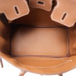 Birkin 25 Gold Veau Togo Gold Plated Y Stamp - Image 12