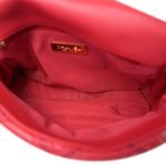 Coral Lambskin Quilted Wild Stitch 19 Flap Small Mixed Hardware - Image 13