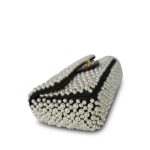 19S Pearl On Flap Mini Rectangular Bag LGHW - Image 8