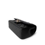21K Black Lambskin Quilted Mini Rectangular Flap LGHW - Image 6