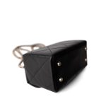 23k Black Shiny Mini Box Bag Vanity LGHW - Image 12