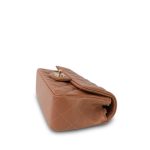 22S Caramel Lambskin Quilted Rectangular Mini Light Gold Hardware - Image 11