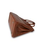 Birkin 30 Noisette Box Calfskin Gold Plated E Square Stamp - Image 18