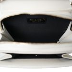 22C White Caviar Quilted Like A Wallet Flap Bag LGHW - Image 15