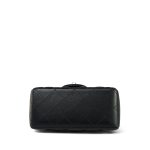Black Caviar Quilted Square Flap Mini Silver Hardware - Image 5