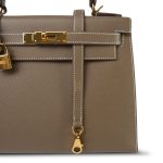 Kelly Sellier 28 Etoupe Epsom Gold Plated B Stamp - Image 5