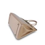 Birkin 30 Argyle Tadelakt Guilloche Palladium Plated R Square Stamp - Image 12