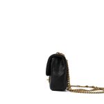 Black Caviar Quilted Mini Sweetheart Single Flap Bag Aged GHW - Image 3