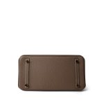 Birkin 30 Etoupe Veau Togo Gold Plated B Stamp - Image 7