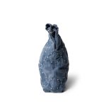 24S Washed Denim Quilted 22 Hobo Bag Small - Image 8