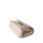 Light Beige/Nude Caviar Quilted Classic Flap Small LGHW - Image 7