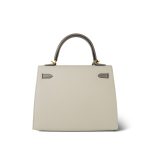 Kelly Sellier 25 Bi-Color Horseshoe (HSS) Craie/Etain Epsom Gold Plated D Stamp - Image 5