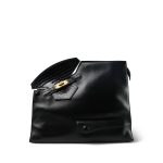 Black Vintage Hermes Himaraya Crocodile Gold Plated (P) Stamp