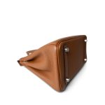 Birkin 25 Gold Clemence Palladium Plated [M] Stamp - Image 6
