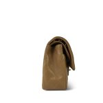 Dark Beige Lambskin Quilted Classic Flap Medium Gold Hardware - Image 6