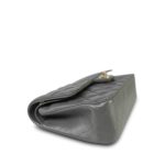 Dark Grey Lambskin Quilted Classic Flap Medium LGHW - Image 14