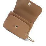 22B Beige Caviar Quilted Business Affinity Medium Flap Light Gold Hardware - Image 7