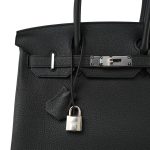 Birkin 30 Black Togo Palladium Plated C Stamp - Image 2