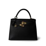 Kelly 28 Black Ardennes Gold Plated E Square Stamp - Image 12