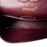 Navy Lambskin Quilted Classic Flap Medium Gold Hardware - Image 7