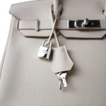 Birkin 30 Craie Togo Palladium Plated C Stamp - Image 18