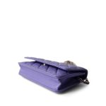 20S Purple Caviar Quilted Wallet on Chain WOC LGHW - Image 8