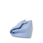21C Sky Blue Lambskin Quilted Classic Flap Small Light Gold Hardware - Image 6