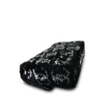 23B Black/Silver Sequins Logo Single Flap Bag - Image 9