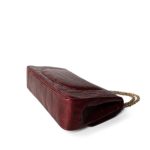 Vintage Red Alligator Double Flap Gold Hardware - Image 10