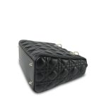 Black Lambskin Cannage Lady Dior Medium - Image 12