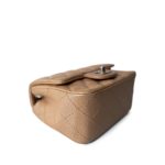 Pearly Beige Caviar Quilted Mini Square Flap SHW - Image 7
