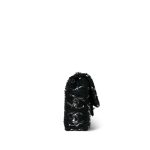 23B Black/Silver Sequins Logo Single Flap Bag - Image 8
