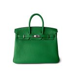 Birkin 25 Bambou Togo Palladium Plated [R] Stamp - Image 2