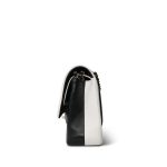 Black/White Lambskin Classic Flap Medium LGHW - Image 2